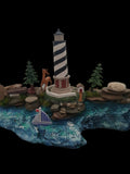 Drift wood lite house Maine coast